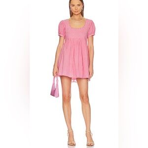 LoveShackFancy Raleigh Cotton Mini Dress